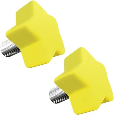 TUCANA 1 Pari Star Shape 85A Rubber Roller Skate Stopper with 5/8โ Bolt, Adjustable Rubber Plugs Brake Block Toe Stop, Skate Accessories for Double-Row, Durable, Non-Marking