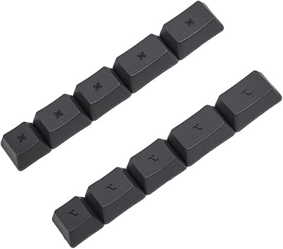 YMDK Carbon Godspeed White OEM Profile PBT Dye Sub Keycaps Mac Keycaps for Cherry MX Mechanical Keyboard Carbon Gray