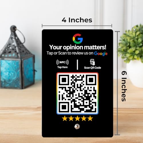 Review NFC Standee Black with NFC & QR Code by tinydabba - 5