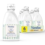 Similac Organic Infant Formula, Easy to Digest, USDA-Certified Organic, Ready to Feed, 32-fl-oz Bottle, Pack of 6