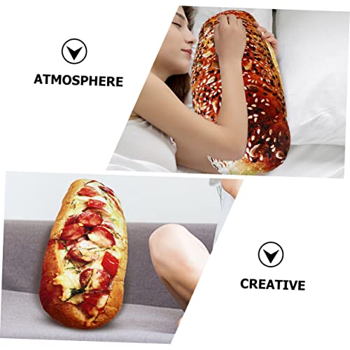 Alasum 2Pcs Simulated Bread Pillow Kids Cars Toy Food Plush Cushion Creative Dolls Cartoon Plush Toy Comfortable Pillow Simulation Bread Throw Pillow Plush Pillows For Kids Funny Pillows #TOP5