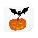 Bat Pumpkin Halloween Hallowmas Cleaning Cloth Screen Cleaner 2pcs Suede Fabric