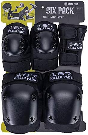 187 Killer Pads Adult Six Pack Black