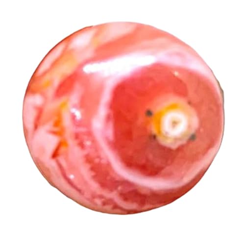 Rhodochrosite naturelle ronde 17mm : cabochon en vrac pour bague et collier