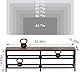 TV-Schrank, Fernsehtisch, Lowboard für Fernseher bis zu 70 Zoll, Fernsehschrank mit 3 offenen Fächern, TV-Regal für Wohnzimmer Schlafzimmer, 160 x 40 x 50 cm, Industrie Design, Stahlgestell, Braun