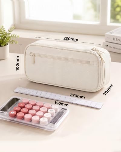 Image of WEMATE Pencil Case, Large Storage Organizer, Makeup Bag, Teacher Must - have, Big Pencil Pouch, Marker Case for College