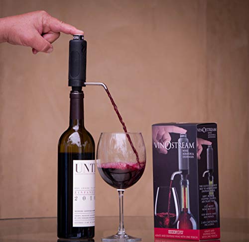 Cork Pops 9" 2-in-1 Vinostream Wine Aerator & Dispenser - Thumbnail 3