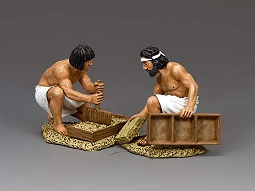 King & Country Toy Soldiers Ancient Egypt AE068 The Mud Brick Molders 1:30 Escala Peltre