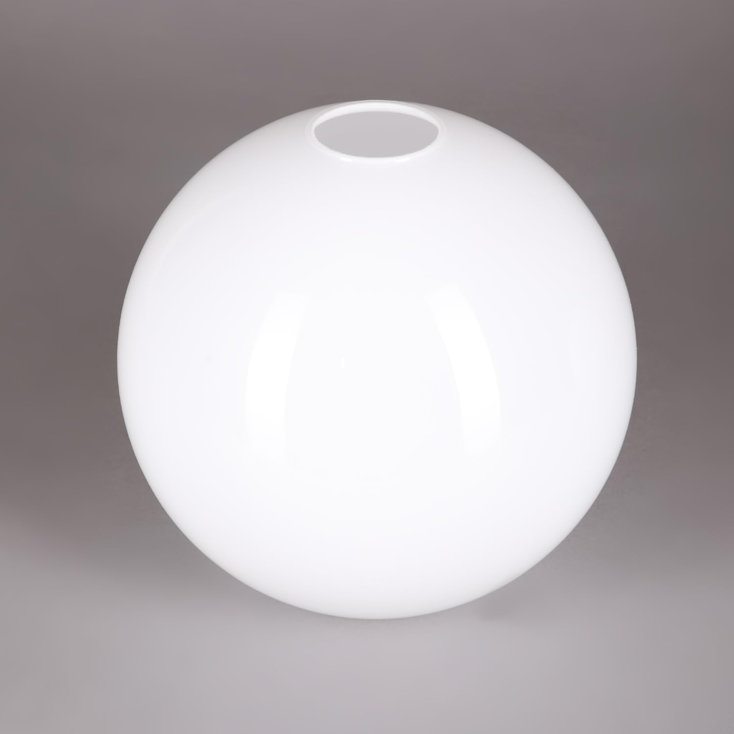 Kugelglas Lampenglas Ersatzglas Weiß glänzend Ø 200mm E27 Leuchtenglas Glaskugel Glasschirm Opalglas