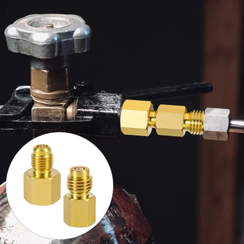 Adaptadores tanque refrigerante R134A latón 4 piezas miniatura 7