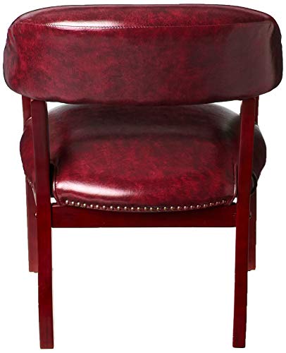 Boss Captain’s Chair In Burgundy Vinyl #TOP4