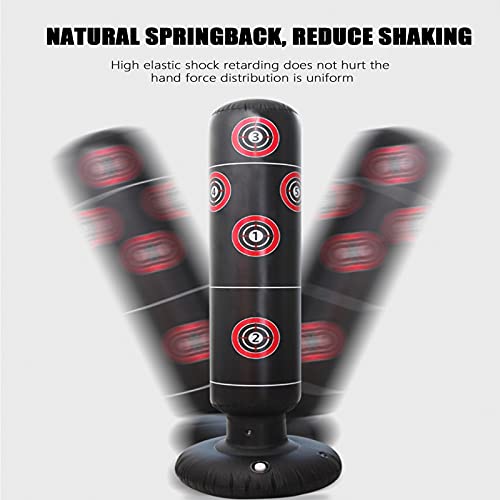 Inflatable Kids Punching Bag,63 Inch Punching Boxing Bag For Immediate Bounce,Used To Practice Daily Boxing Activities ,Taekwondo And Mma,For Suit Kids And Adults(Comes With 1 *Mending Glue) #TOP2