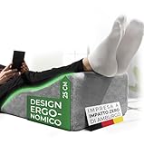 Cuscino per gambe - alzagambe per vene varicose - poggiagambe lavabile e trapirante, ergonomico per schiena e ginocchia, riattiva la circolazione, sollievo per gambe pesanti, cuscino flebologico letto