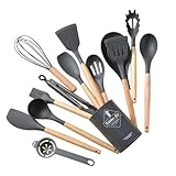 PBR Prime 12-Piece Set + Holder – A complete selection of everyday cooking tools with a countertop storage holder to keep your kitchen neat and organized Nonstick-Friendly Silicone Heads – Soft silicone helps prevent scratches on nonstick pans and co...