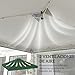 Imagen de Outsunny Toldo de Pérgola de Recambio 3x3 m Techo de Repuesto para Carpa Plegable de Jardín de Tela Oxford 210D con 8 Orificios de Drenaje y Doble Ventilación Protección UV 50+ Solo TOLDO Verde