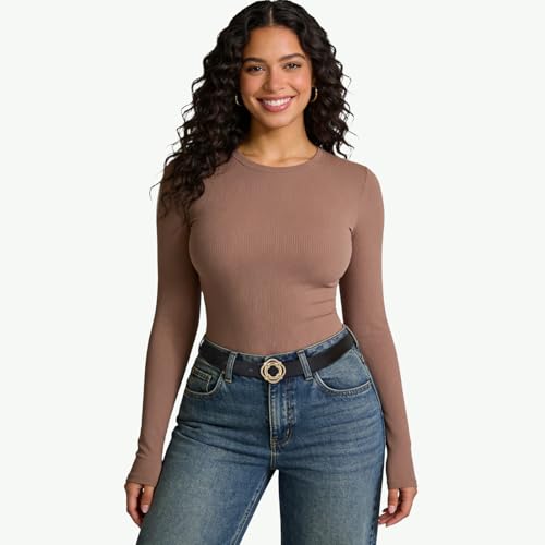 Image of Aurolran Women's Leather Belt with Buckle - Ideal for Dresses, Jeans, and Coats