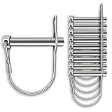  BRUNNENTAL ® 10 x Quick-Change Bolzen für Erdbohrer – 10x Federbügelbolzen Passend für alle Erdbohrer – Premium Qualität aus hochwertigem Federstahl – Bohrerverschluss, Bolzen mit Splint