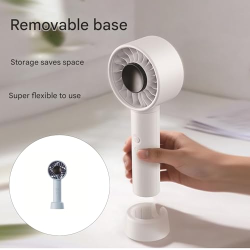 Ventilador de mano portátil recargable con batería y 100 velocidades ajustables 3