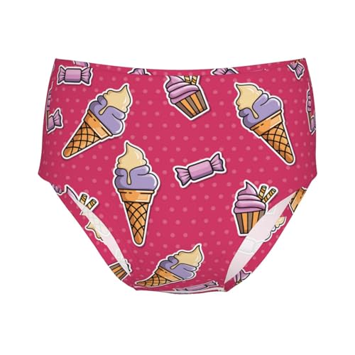 Girl's Cotton Brief Girls Mid Waist Brief Panties Girls Undies Girls' Big Seamless Underwear For Girls' Youth Teen