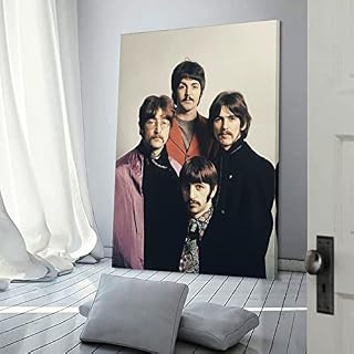 LORGL Poster décoratif sur toile Member of The Beatles – Affiche murale moderne pour chambre à coucher – 50 x 75 cm - Les Beatles, Paul McCartney, John Lennon, RIngo Starr, George Harrison LORGL Poster décoratif sur toile Member of The Beatles - Affiche murale moderne pour chambre à coucher - 50 x 75 cm – Image 3