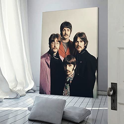 LORGL Poster décoratif sur toile Member of The Beatles – Affiche murale moderne pour chambre à coucher – 50 x 75 cm - Les Beatles, Paul McCartney, John Lennon, RIngo Starr, George Harrison LORGL Poster décoratif sur toile Member of The Beatles - Affiche murale moderne pour chambre à coucher - 50 x 75 cm – Image 4