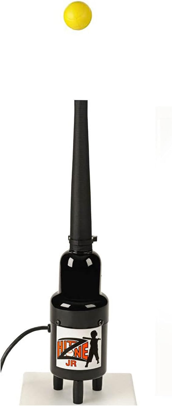 Hit Zone Jr Baseball - Softball - T Ball Air Powered Youth Batting Tee - Ball Floats in Mid Air - Comes with 8 Balls – Perfect for 2,3,4,5, and 6 Year Old Toddlers, Boys, and Girls - Made in The USA