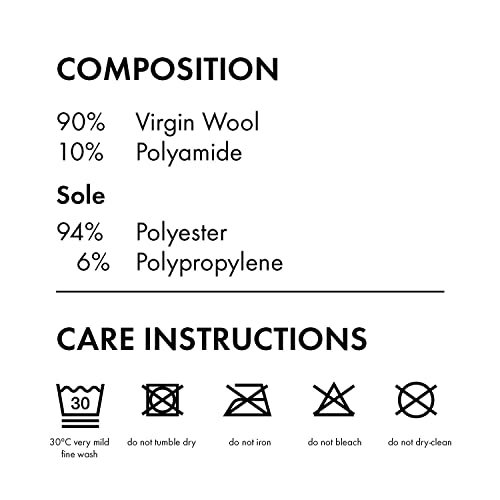 FALKE Unisex Kinder Cosyshoe Haussocken Wolle Schwar Grau viele weitere Farben verstärkte Hüttensocken ohne Muster atmungsaktiv einfarbig Noppendruck rutschhemmend auf der Sohle 1 Paar - Image 8