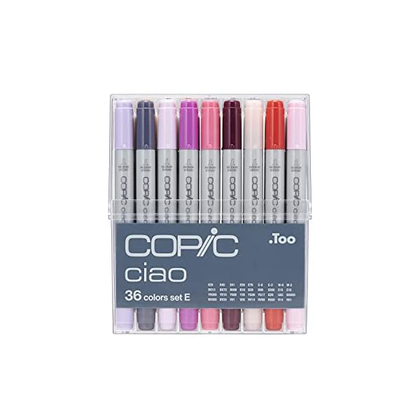 COPIC Ciao Marker Set E mit 36 Farben, alkoholbasierte Allround Layoutmarker, im praktischen Acryl-Display zur… – Bild 3