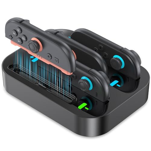 Gagaking 4-in-1 Switch Joy-Con Charging Dock with LED