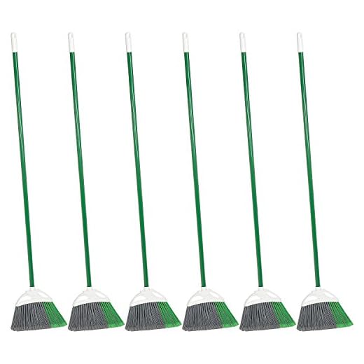 Libman Commercial 201 Precision Angle Broom - Lot of 6