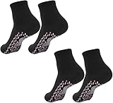 Selbstheizende Socken, Fußwärmer Socken, Winter Heizsocken, Beheizbare Socks, Thermosocken, Turmalin Socks, Winter Warme Fußsocken für Damen Herren Outdoor Skifahren Wandern Camping Laufen, 2 Pair