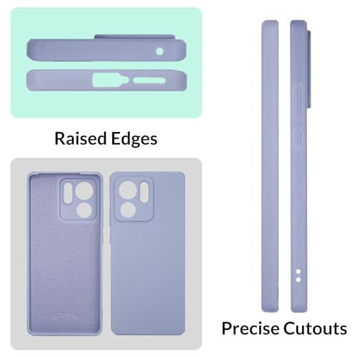 Image of SPRIG Cases Compatible with Motorola Edge 40 TPU Basic Back Cover Premium Moto 5g Phone Case Drop Tested Shock Proof for Boys and Girls with Camera Protection (Lavender Grey)
