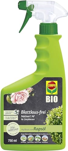 COMPO Blattlaus-frei Nativert AF - anwendungsfertiges Spray gegen Blattläuse - gegen saugende Insekten an Zierpflanzen, Obst und Gemüse - Insektizid - 750 ml