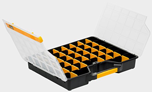 Allit Sortimentskasten, Sortierkasten, 1 Stück, Schwarz, Gelb, transparent, 457430 – Bild 3