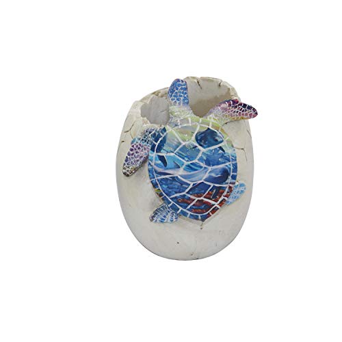 Beachcombers B22753 Resin Turtle Coast Holder, 4.13-inch High