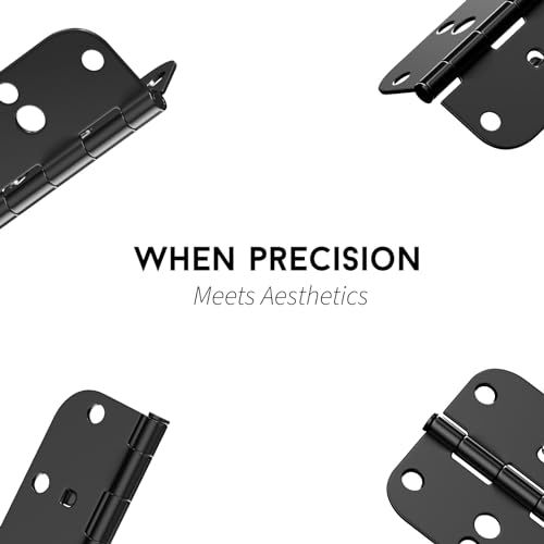Goldenwarm 3 Pack Black Door Hinges 3.5Inch Security Door Hinges thumb #5