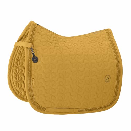 Tapis de selle Eskadron Sparkle Jewel jaune platine doré chabraque obstacle et dressage 2025