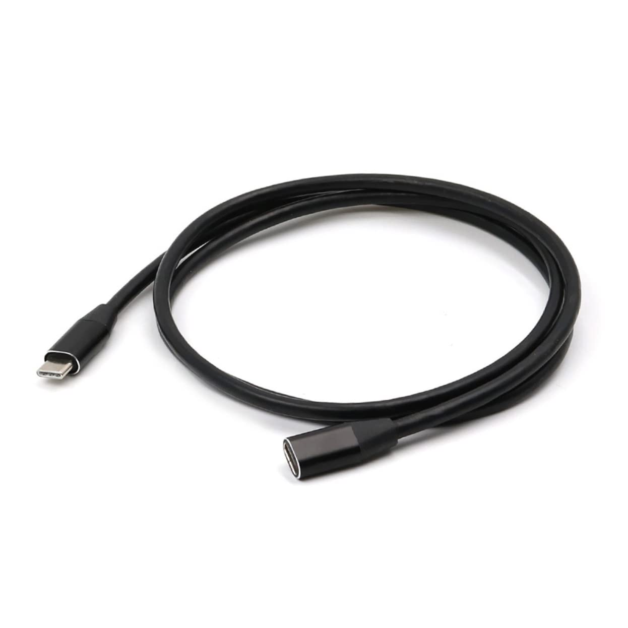 OSALADI 6piezas Cable De Extensión Usb Type-c Macho Hembra Compatible Dispositivos Usb-c Carga y Transferencia De Datos Diseño Reversible Negro