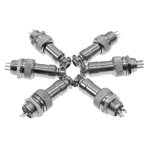 Conector de 12mm tipo aviación GX12 de 3 pines para soldar cables sin interferencias, pack de 10 7