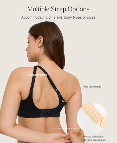 Image of Popilush Bras for Women No Underwire Seamless Wireless Support Bra Full Coverage Comfort T Shirt Bralette