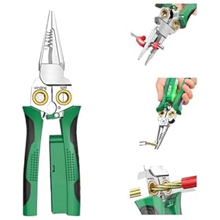 Pinza multifunzione PowerPliers – 3-in-1 per crimpare, tagliare e spellare | Precisa, ergonomica e ideale per elettricisti, fai da te e officina