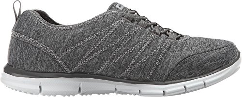 Skechers Skechers Sport Women's Electricity Fashion Sneaker,Grey/Aqua,6 M US