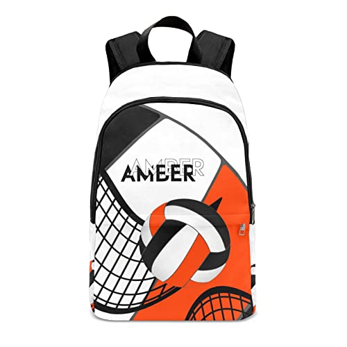 Volleyball Black Orange Bag Nylon Waterproof Shoulder Bag Laptop Bags
