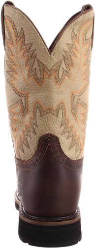 Justin Original Work Boots Men's Stampede Work Boot,Waxy Brown/Sawdust,9.5 D US