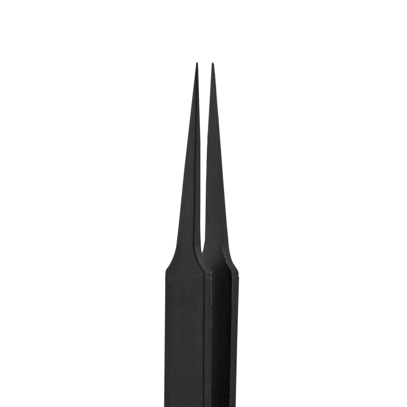BERNSTEIN ESD - Juego de 7 pinzas de plástico antiestático, pinzas de precisión para aplicaciones electrónicas y de laboratorio con soporte, protección ESD