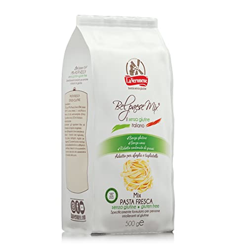 La Veronese | Bel paese Mix® Pasta Fresca, Miscela di Farine Senza Glutine, Senza Latte, Senza Uova, Preparato per Pasta Fresca, 500g