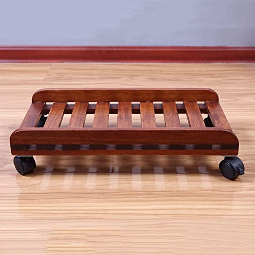 Soporte móvil para computadora HEAIQI modelo 6699 de madera con ruedas para CPU miniatura 5