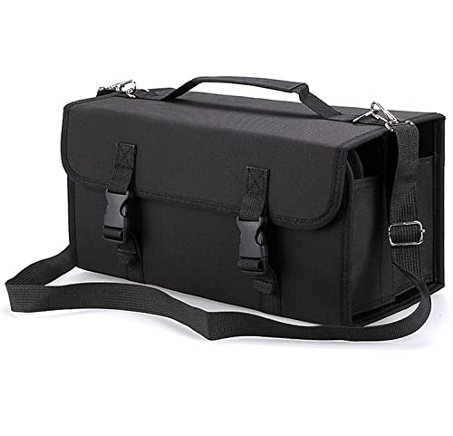 Catekro Trousse à crayons avec 120 trous pour marqueurs - Pour fille et garçon - Pour ranger des cartouches - Pour ranger des stylos ou des articles de papeterie Cover