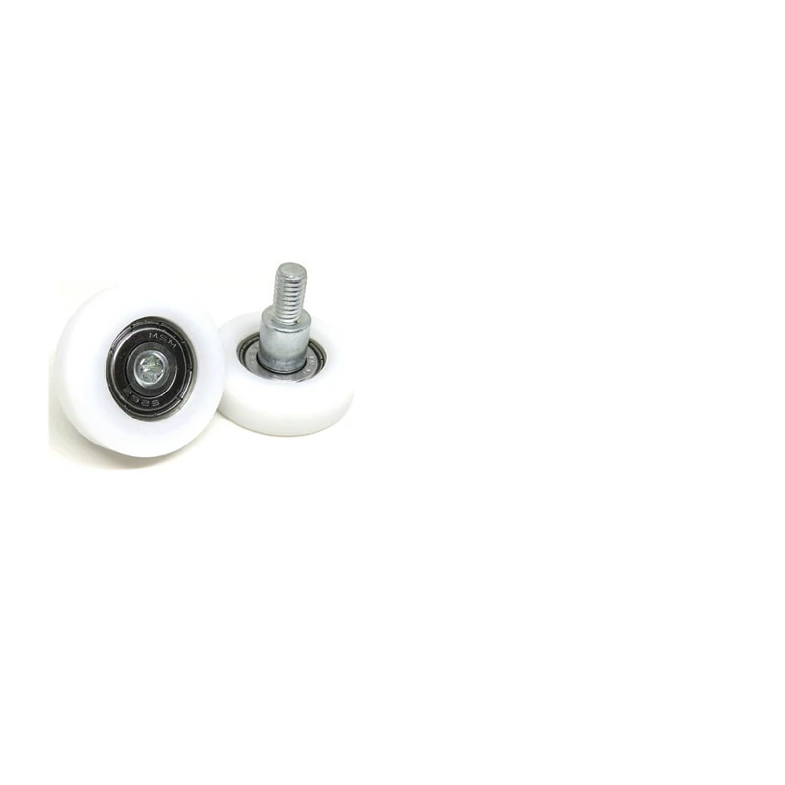 HCVYQMMJ 2 Pieces 8x30x7mm Plastic Bearings with M6 Screws BS60830-7C1L8M6 30mm Diameter POM Bolt Roller Nylon Flat Guide Pulley(BS62630-9C8L10M6)