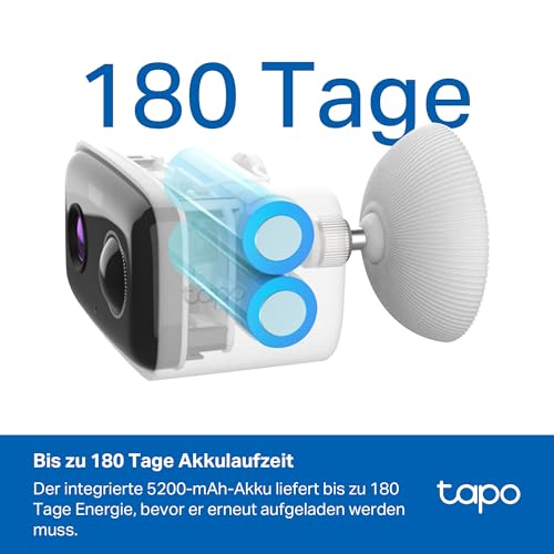 Tapo C400 Außenkamera Akku | Überwachungskamera aussen mit 1080p-HD-Video, WLAN, Nachtsicht, witterungsbeständig, microSD-Karte bis zu 512 GB, Zwei-Wege-Audio 2